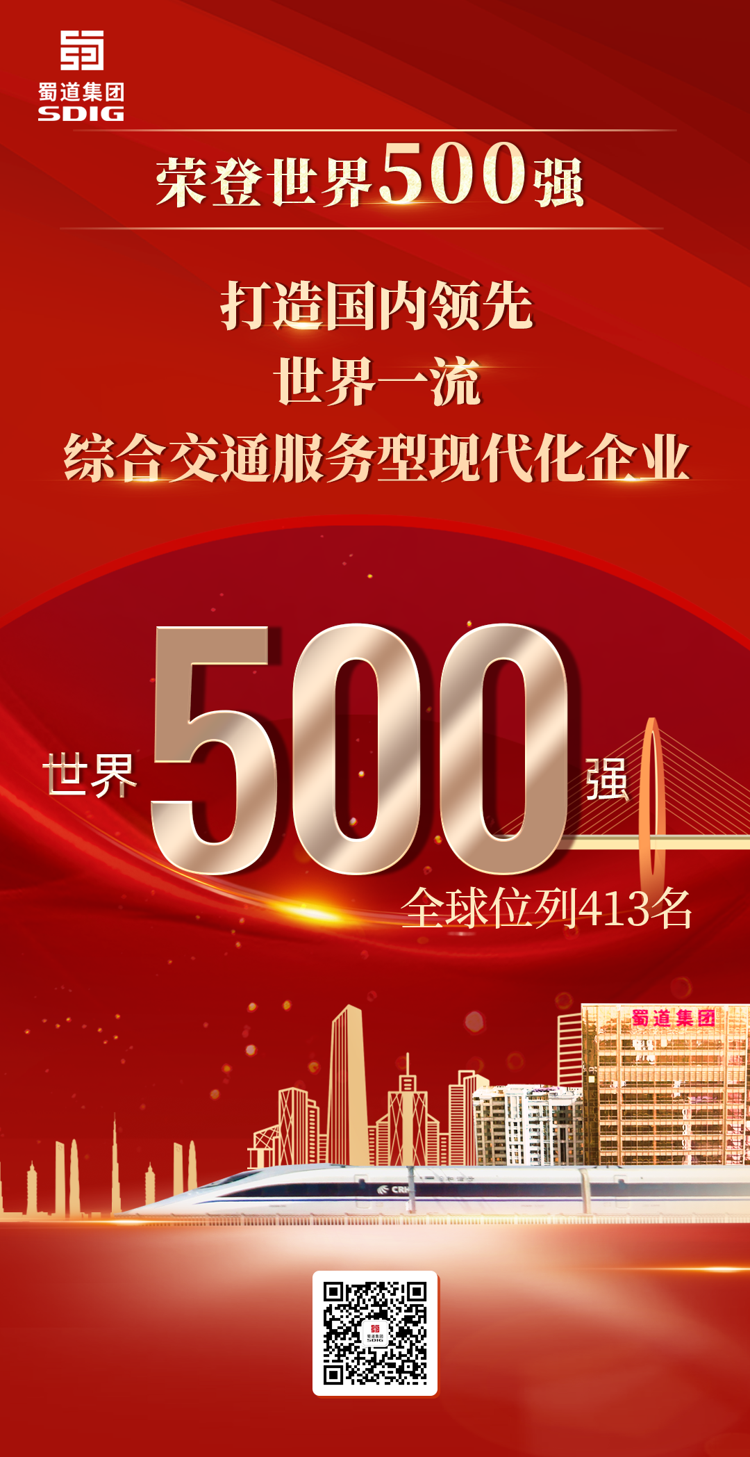 重磅！蜀道集團(tuán)榮登世界500強(qiáng)