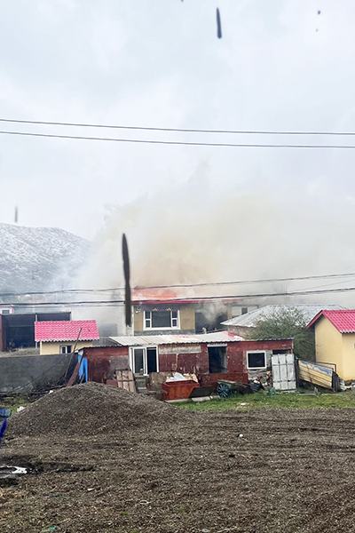 突發(fā)民火，S313草阿路項目緊急救援